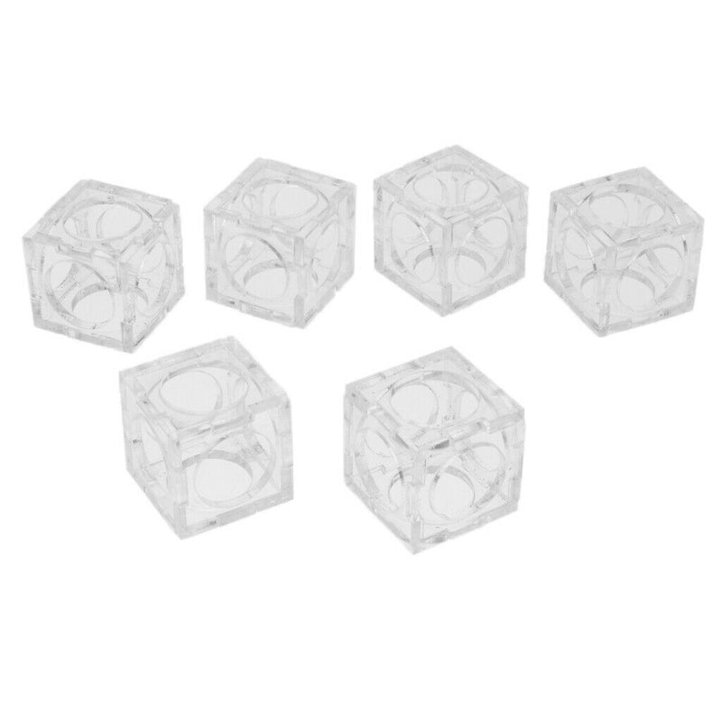 6 pcs Aquarium Acrylic Shrimp Shelter House For Small Shrimp Fish Clear