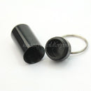 5 Pcs Waterproof Aluminum Pill Box Case Container Holder Keyring LTUS