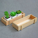 Burlywood  Garden Flower Planter Succulent Rectangle Plant Storage Case