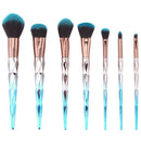 7pcs Diamond Handle Makeup Brushes Set Foundation Brush Kit Cosmetic Tool