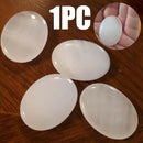 Natural Selenite Worry Stone Crystal Healing Massage Palm Thumb Stone Decoration