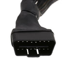 1 to 2 OBD2 OBDII 16 Pin Male to Female Y Splitter Extension Cable Connector