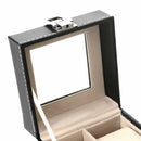 2 Slots Watch Display Case Jewelry Collection Storage Organizer Box Case