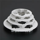 4PCS Peony Petals Pattern Flower Sugar Fondant Mold Cookie Cutter Cakes Decor -Q