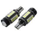 2pcs T15 W16W 16-SMD 5050 LED Turn Signal Light Bulb White DC 12V