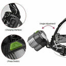 20W Black LM 5X T6 LED Rechargeable headlight head li V3A9 torch lamp B8Z6