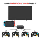 4 Port USB Gamecube N GC Controller Adapter Converter For Switch/Wii U /PC 3In1