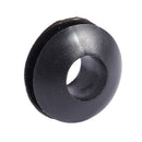 90pcs Black Rubber Grommet Electrical Cable Wire Gasket 1.5mm Groove K5D3