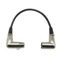 Custom Right Angle 90degree XLR Male To Female Microphone Audio Cable Patch