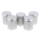5Pcs Empty Containers with Screw Top for Cosmetics Spices Salves Beads 80ml