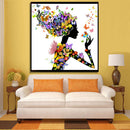 Butterfly Beauty Lady 5D Drill Diamond DIY Painting Craft Home Decor A