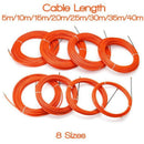 4Mm 5 Meter Orange Guide Device Nylon Electric Cable Push Pullers Duct Snak S4Y1