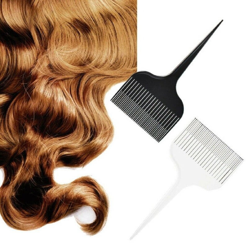 2 Pieces ABS Plastic Professional Hair Sectioning Highlight Comb Dyeing Comb