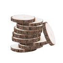 10pcs 10-12CM Wood Log Slices Discs Wooden Craft Embellishment for DIY Craf A6X8