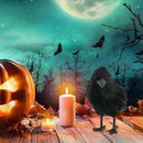1pc Realistic Raven Movie Prop Halloween Decoration Birds Black Feathered Crows