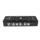 4 Port Hub USB 2.0 KVM VGA/SVGA Switch Box For PC Keyboard Mouse Monitor