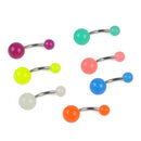 Steel Glow In The Dark Belly Button Navel Bar Rings Body Piercing