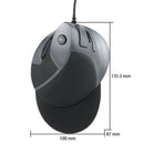 Delux M618 USB Wired Ergonomic Vertical Optical Mouse Computer Mice Adjusta T8R7