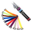 10Pcs/Lot Fishing Rod Band Fixing Tie Strap Adjustable Pole Belt Nylon Wrap Tool