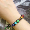Supernatural Chakra Yoga Bracelet Healing Balance Lava Reiki Stones Br AAS
