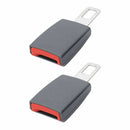 2x Safety Comfort Seatbelt Extender Extension Car Seat Lap Belt Buckle Gray HCZ