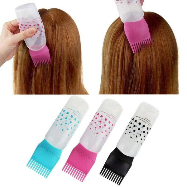3 Pcs Hot Hair Color Applicator Bottles,Root Comb Applicator Bottle, Hair D Y5O7