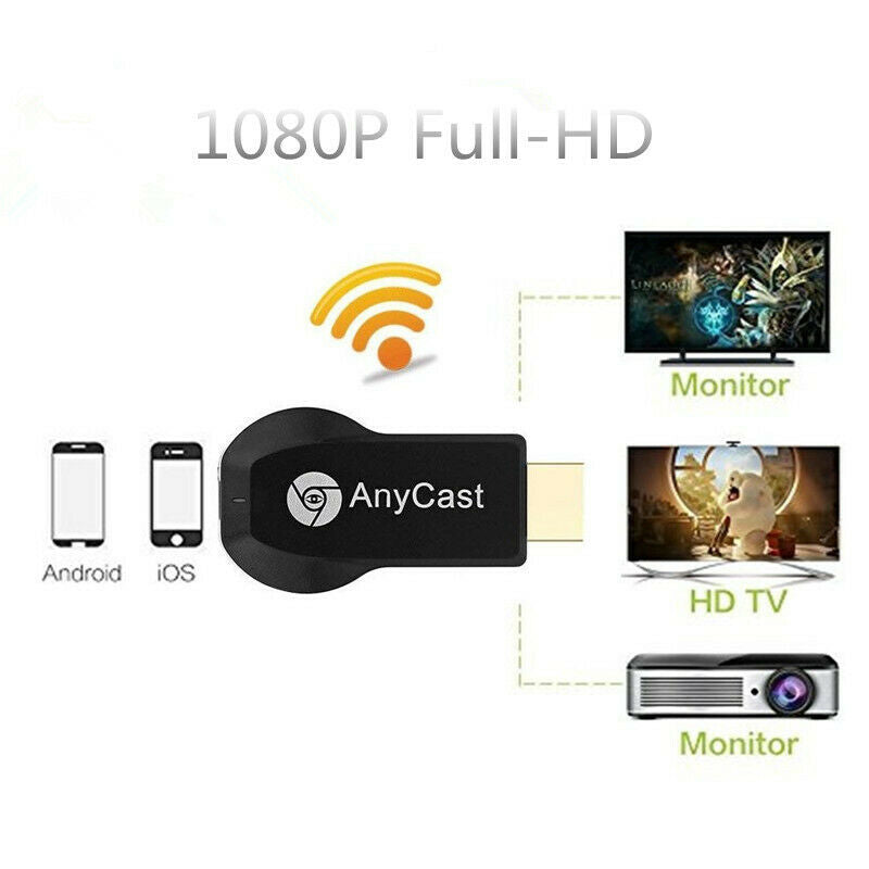 Anycast WiFi DLNA Airplay Miracast Online Streaming Device for TV 1080p Receiver
