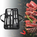 5pcs BBQ Barbecue Tool Set Stainless Steel Grill Grilling Accessory Wit YJK QWT