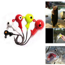 50pcs Mixed Lead Head Fishing Jig Hooks For Soft Fishing Lure Carbon Steel QDW