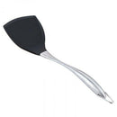 Non-Stick Silicone Cooking Spatula Stainless Steel Handle Wok Shovel Flexib I4E3