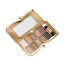 10 Colors Glitter Smokey Eyeshadow Comestics Palette+Eyebrow Eyelash Brush