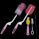 5pcs baby bottle brush sponge plastic glass cup milk clearing kids accessories3C