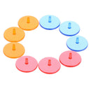 50pcs transparent plastic golf ball mark position markers 0.94" golf ball.Jâ„–[