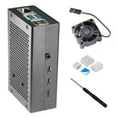 Aluminum Alloy Shell Case Cooling Fan Heatsinks Kit for Raspberry Pi 4B