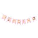 Happy Birthday Banner Flags Paper Bunting Cute Party Baby Shower Decoration