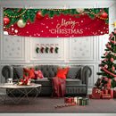 Merry Christmas Banner Home Wall Hanging Pulling Background Cloth Xmas Flag Part