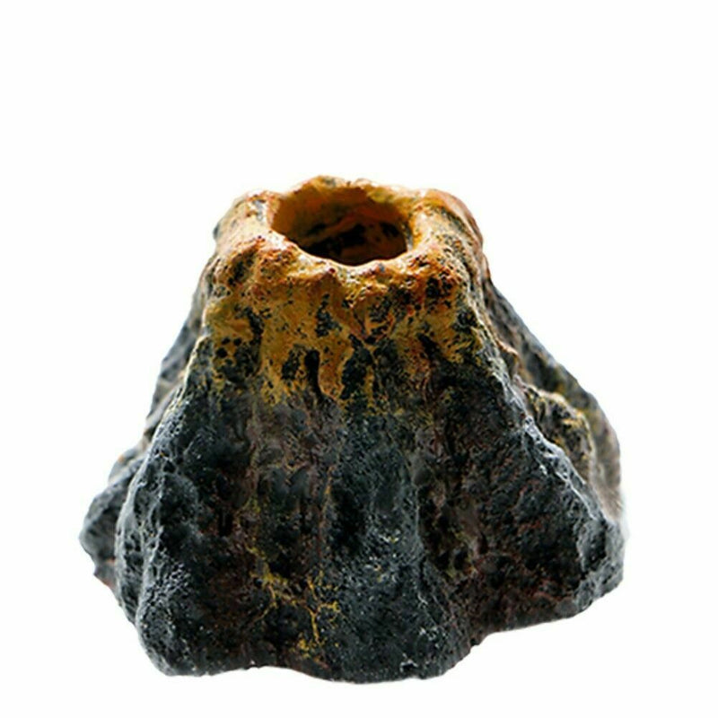 Aquarium Volcano Shape & Air Bubble Stone Oxygen Pump Fish Decor- Tank G7P9