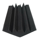 12 Pcs Black Bass Sponge For Corner Wall, Sound Absorbing Studio Sponge L6H7