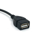 3.5mm Male AUX Audio Plug Jack To USB Female Converter Car Audio Adapter Cable