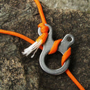 1 Pcs 3 Holes Multipurpose Camp Knot Pack Quicklinks Tool Carabiner LJ