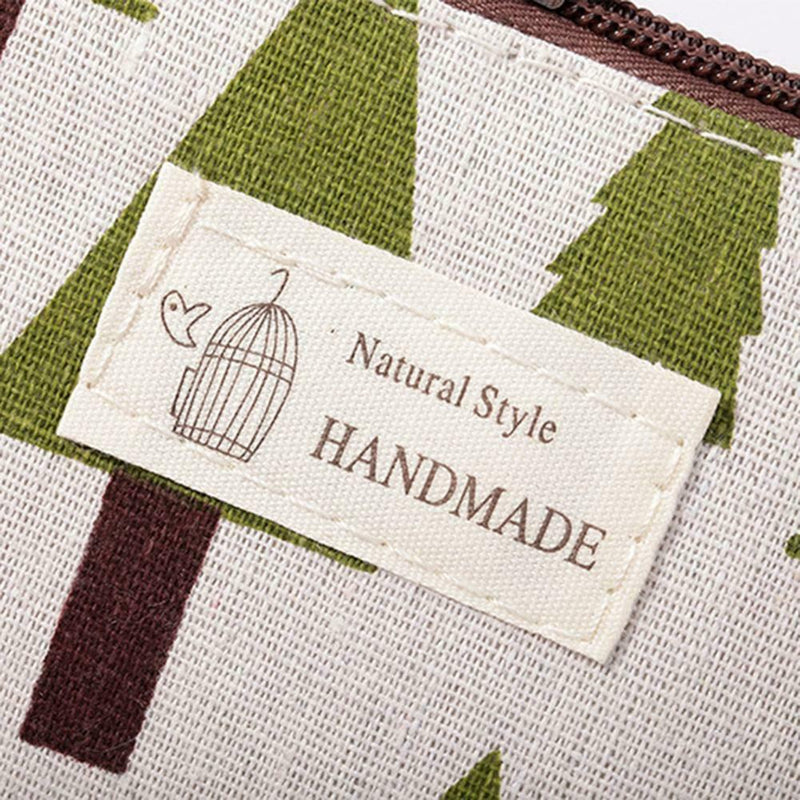 Printed Cosmetic Bag Canvas Purse Zip Makeup Wash Storage Pouch (Style 3) A