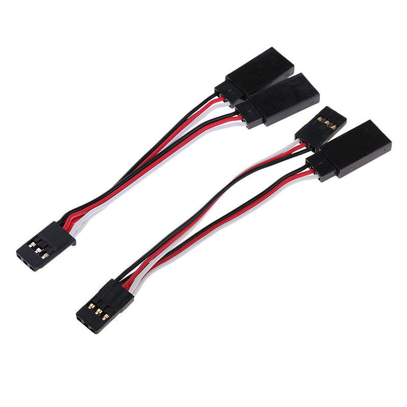 Y-Harness Male Female Plug 2 in 1 Convert Cable for Futaba JR Servo Accs