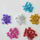 100Pcs Hair Braid Dread Dreadlock Beads Adjustable Cuff Clip 8mm Clip Metal