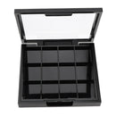 12 Slots Plastic Empty Eyeshadow Makeup Palette with Clear Lid for Concealer