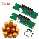 M.2 NGFF SSD Male to PCI-e Express 4X Female Converter Adapter Card (2pcs)