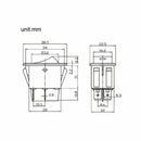 1Pc LED On/Off Indicator Rocker Toggle Switch Driving Fog Lamp/Work Light Bar