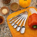 Measuring Spoons 6 Pcs/Set Stainless Steel Tea Coffee Measure Cooking Scoop