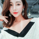 Statement Rhinestone Circle Star Korean Long Earrings For Women Trendy Jewe