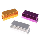 Aluminium Dental Bur Burs Holder Block Disinfection Box Autoclave 30 Holes FT
