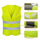 2pcs Pupil Safety Warning Vest Kids Reflective Jacket Fluorescent Waistcoat A